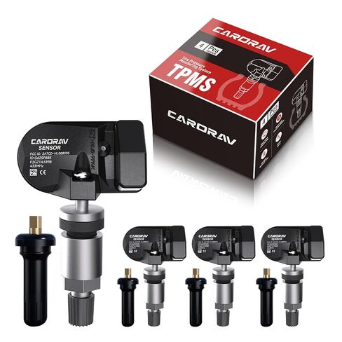4 قطع مستشعر نظام مراقبة ضغط الإطارات TPMS مبرمج مسبقًا متوافق مع Ford Lincoln, F150, F250, F350, F550, Fusion, Mustang, MKC, MKX, MKZ, OE#FR3Z1A189B, F2GZ1A189B, 433MHz in Kuwait