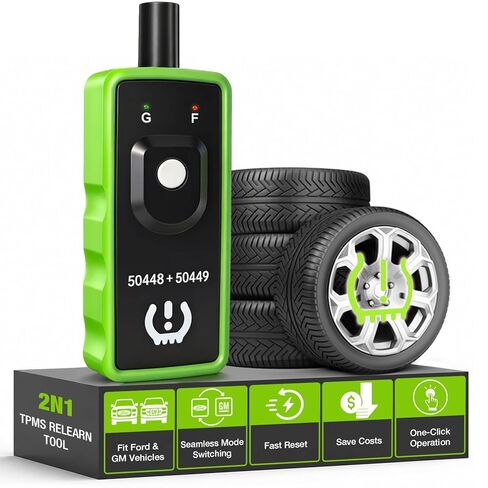 EL-50448 & EL-50449 TPMS Relearn Tool for GM and Ford, 2IN1 TPMS Reset Tool Tire Pressure Monitor Sensor Activation Reset Tool, TPMS Sensor Tool Compatible with Cadillac, Buick, Lincoln and Mazda etc in Saudi Arabia