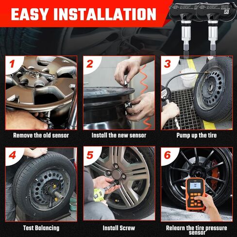 مستشعر TPMS 315 ميجا هرتز 4 حزم، مستشعر نظام مراقبة ضغط الإطارات المبرمج مسبقًا مناسب لسيارة Toyota Sequoia 2006-2017 لـ Sienna 2006-2020 لـ Tundra 2006-2017، استبدل 426070C070، 4260708010 in Kuwait