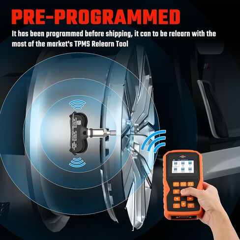 مستشعر TPMS 315 ميجا هرتز 4 حزم، مستشعر نظام مراقبة ضغط الإطارات المبرمج مسبقًا مناسب لسيارة Toyota Sequoia 2006-2017 لـ Sienna 2006-2020 لـ Tundra 2006-2017، استبدل 426070C070، 4260708010 in Kuwait