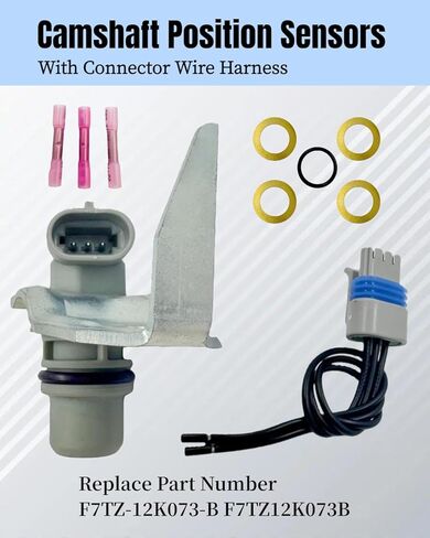 F7TZ-12K073-B Camshaft Position Sensor w/Wire Harness Fit for Ford F-250 F250 F-350 F350 F-450 F450 F-550 F550 Super Duty & E-350 E350 E-450 E450 1997-2006 in Saudi Arabia