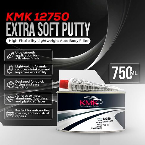 معجون السيارات فائق النعومة من KMK 12750 - 750 مل - حشو فائق النعومة لإصلاحات سلسة in Kuwait