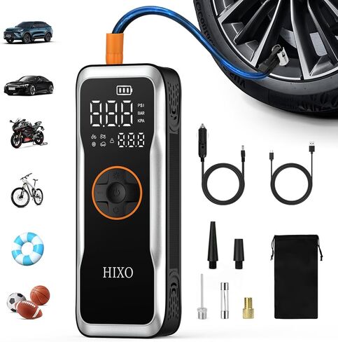 Portable Tire Inflator Air Compressor, 150PSI Digital Pressure Gauge Equipped, 20000mAh High-Capacity & 5 Times Quicker Portable Air Pump for Cars, Motorcycles, Bicycles, Balls, and Beyond in Saudi Arabia
