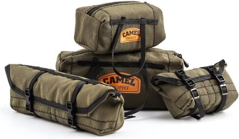 RC Crawler Car Replica Bag Simulation Roof Travel Bag Scale Decoration Luggage Bag for 1/10 1/16 1/18 SCX10 TRX4 TRX4M WPL (Green) in Saudi Arabia