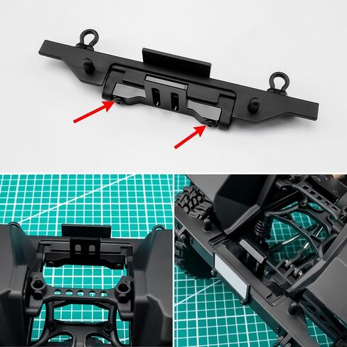 RCLIONS Aluminum Front Rear Body Shell Mount Bracket for 1/10th AXIAL SCX10 iii AXI03008 CJ-7 RC Crawler Car Vehicle Upgrades Parts Accessories in Kuwait