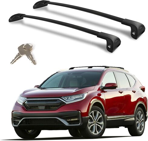 Roof Rack Cross Bars Compatible with Honda CRV 2017-2022 (with Raised Side Rails), Heavy Duty 300 LBS Lockable Aluminum Crossbars, Anti-Theft Rooftop Cargo Carrier for Bike, Kayak, Ski, Cargo Box in Saudi Arabia
