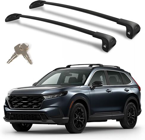 Roof Rack Cross Bars Compatible with Honda CRV 2017-2022 (with Raised Side Rails), Heavy Duty 300 LBS Lockable Aluminum Crossbars, Anti-Theft Rooftop Cargo Carrier for Bike, Kayak, Ski, Cargo Box in Saudi Arabia