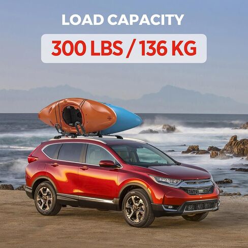 Roof Rack Cross Bars Compatible with Honda CRV 2017-2022 (with Raised Side Rails), Heavy Duty 300 LBS Lockable Aluminum Crossbars, Anti-Theft Rooftop Cargo Carrier for Bike, Kayak, Ski, Cargo Box in Saudi Arabia