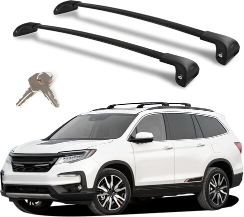 Roof Rack Cross Bars Compatible with Honda CRV 2017-2022 (with Raised Side Rails), Heavy Duty 300 LBS Lockable Aluminum Crossbars, Anti-Theft Rooftop Cargo Carrier for Bike, Kayak, Ski, Cargo Box in Saudi Arabia