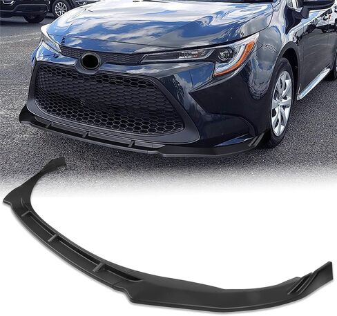Front Bumper Lip Chin Spoiler fit for Toyota Corolla Sedan Hybrid LE/L/LE/XLE 2020-2025,for Toyota Corolla Sedan Hybrid XLE 2023-2025 3-Piece Front Bumper Lip Spoile Gloss Black in Kuwait