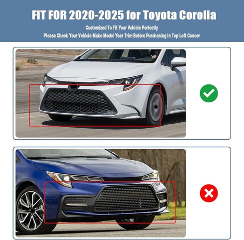 Front Bumper Lip Chin Spoiler fit for Toyota Corolla Sedan Hybrid LE/L/LE/XLE 2020-2025,for Toyota Corolla Sedan Hybrid XLE 2023-2025 3-Piece Front Bumper Lip Spoile Gloss Black in Kuwait
