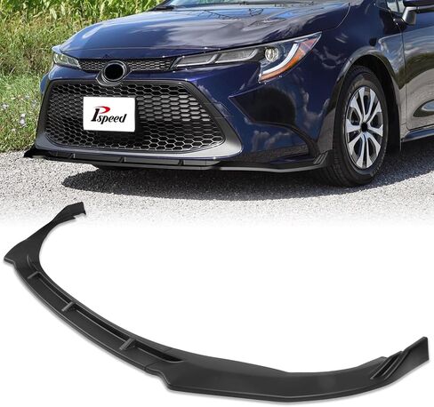 Front Bumper Lip Chin Spoiler fit for Toyota Corolla Sedan Hybrid LE/L/LE/XLE 2020-2025,for Toyota Corolla Sedan Hybrid XLE 2023-2025 3-Piece Front Bumper Lip Spoile Gloss Black in Kuwait