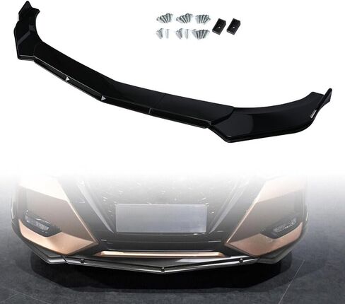 طقم الجسم المصد الأمامي للشفاه المفسد باللون الأسود اللامع مناسب لـ Acurra TLX 2015-2023 in Kuwait
