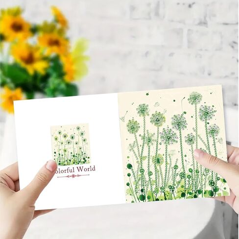 DDGYP 6pcs Diamond Art Cards - 5.9x11.81in Diamond Art Painting Greeting Card Kits, DIY Diamond Art Greeting Cards with Envelopes for Birthday & Daily Greetings in Kuwait