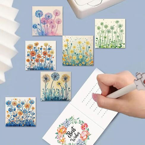 DDGYP 6pcs Diamond Art Cards - 5.9x11.81in Diamond Art Painting Greeting Card Kits, DIY Diamond Art Greeting Cards with Envelopes for Birthday & Daily Greetings in Kuwait