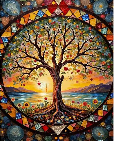 Plant Diamond Painting Kits for Adults - Potted Diamond Art Kits for Adults, Round 5D Gem Art Kit for Adult DIY Crafts Kit Gift Home Wall Decor Gifts (16x12 inch) in Saudi Arabia