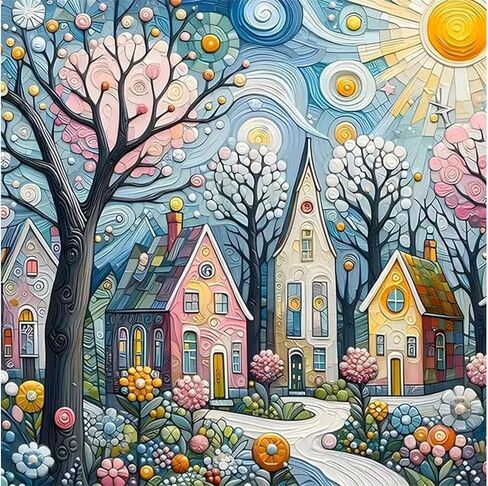 Plant Diamond Painting Kits for Adults - Potted Diamond Art Kits for Adults, Round 5D Gem Art Kit for Adult DIY Crafts Kit Gift Home Wall Decor Gifts (16x12 inch) in Saudi Arabia