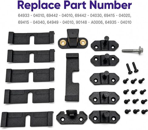 Tonneau Cover Strikers, Covers, Fasteners Hardware Kit Fit for 2016-2023 Tacoma 69442-04010 69415-04020 in Kuwait