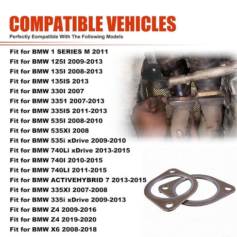18307553603 Car Exhaust Pipe Flange Gasket Seal Fit for BMW N54 Engine Replace 18307589343 in Saudi Arabia