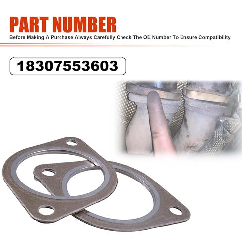 18307553603 Car Exhaust Pipe Flange Gasket Seal Fit for BMW N54 Engine Replace 18307589343 in Saudi Arabia