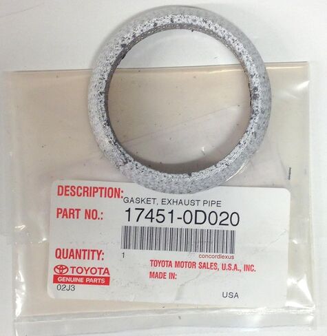 Lexus 17451-0D020, Exhaust Pipe Connector Gasket in Kuwait