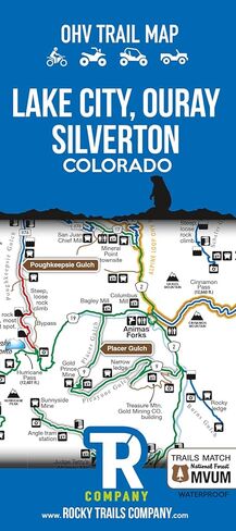 Rocky Trails Company Lake City, Ouray, Silverton, Colorado OHV Trail Map in Saudi Arabia