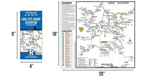 Rocky Trails Company Lake City, Ouray, Silverton, Colorado OHV Trail Map in Saudi Arabia