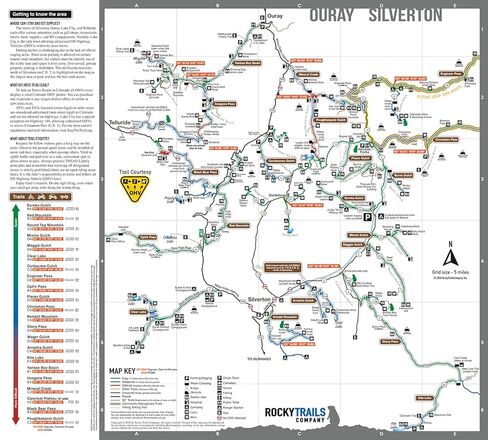 Rocky Trails Company Lake City, Ouray, Silverton, Colorado OHV Trail Map in Saudi Arabia