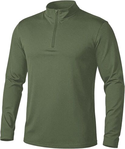 Mens Quarter Zip Pullover Sweatshirts - UPF 50+ Moisture Wicking & Breathable Sun Protection Golf Shirt in Saudi Arabia