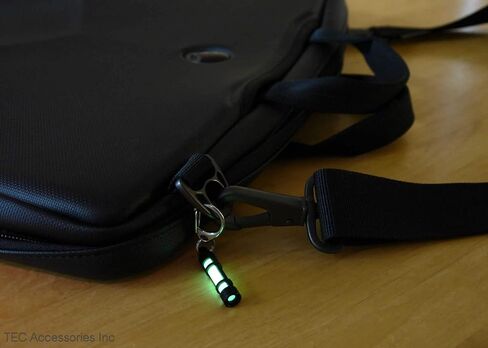 TEC Accessories - Embrite Glow Fob - Anodized Aluminum - Green Embrite Glow Pellet - Key Fob - Glow Sticks - Gifts for Men in Kuwait