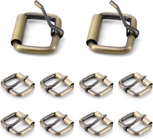 10 PCS Belt Buckle Replacement, 0.71 Inch Inner Width Single Prong Roller Buckle, Antique Bronze Copper Hardware for Leather Craft, Belts, Bags, Straps & DIY Accessories - 1.38" Outer Length in Kuwait