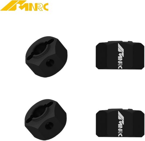 6061 الشب 4 قطعة محور عجلات سداسي لـ 1/16 Mini Maxx Minimaxx 4WD RTR RC سيارة ترقيات جزء أسود in Kuwait