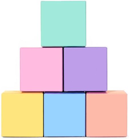 علب هدايا ملونة باستيل من نوجو مع أغطية مقاس 3 × 3 × 3 بوصة، 24 علبة من صناديق الورق الصغيرة لأعياد الميلاد، وحفلات استقبال المولود الجديد، ومفضلات الزفاف، وهدايا الحفلات، والمجوهرات، والكب كيك، والحرف اليدوية in Kuwait