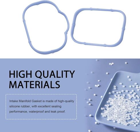 Intake Manifold Gaskets, 5184562AC 5184331AC MS9720 Upper and Lower Rubber Sealing Gasket Set, Anti-skid Standard Accessories, for Dodge Avenger JS 3.6L 2011-2014 5184199 EEP/JS/030A (Blue) in Kuwait