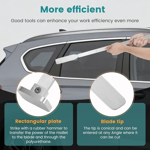 Quarter Glass Removal Tool 24 Inch – Auto Quarter Glass Removal Tool for Automotive Glass Maintenance and Replacement,for Auto Quarter Glasses Removal and Urethane Adhesive Cutting in Kuwait