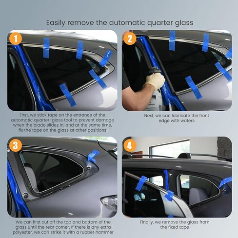 Quarter Glass Removal Tool 24 Inch – Auto Quarter Glass Removal Tool for Automotive Glass Maintenance and Replacement,for Auto Quarter Glasses Removal and Urethane Adhesive Cutting in Kuwait