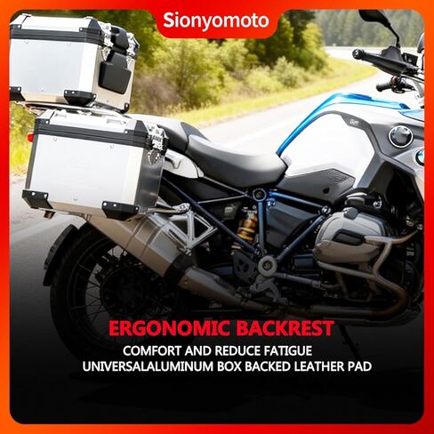 Motorcycle Back Cushion Passenger Backrest Back Pad Rear Saddlebag Trunk Sticker Decal Top Case Cushion in Saudi Arabia
