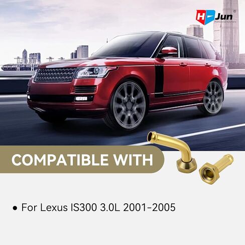 تركيب وصلة أنبوب زيت تبريد المحرك Tansmission يناسب لكزس IS300 3.0L 2001-2005، قطعتان من تركيبات خط تبريد المبرد in Kuwait