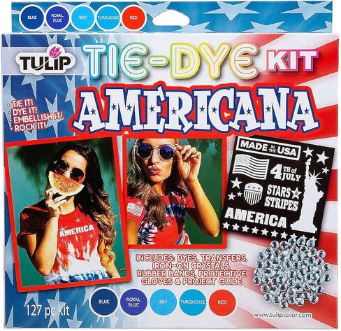 Tulip Tie Dye Kit for Kids and Adults 127 Pieces - Premium Fabric Dye for Clothing with Permanent Color | Complete Craft Kit for Large Groups, Birthday Party Supplies & Family Activity Kits in Kuwait
