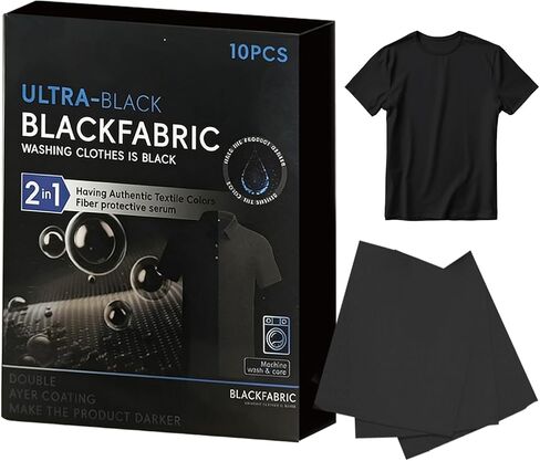 10 Pieces Black Fabric Dye,Dye Washing Machine Fabric Pod for Clothes,Blackening Restore Color Sheets for Natural Fabrics in Saudi Arabia