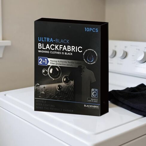 10 Pieces Black Fabric Dye,Dye Washing Machine Fabric Pod for Clothes,Blackening Restore Color Sheets for Natural Fabrics in Saudi Arabia