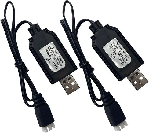 كابل شاحن USB 7.4 فولت مع قابس XH-3Pin عالمي متوافق مع RC سيارة RC وطائرة RC وقارب RC وغيرها من ألعاب التحكم عن بعد لشاحن USB بطارية 7.4 فولت عالمي مع حماية البطارية in Kuwait