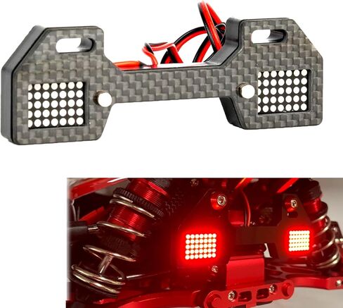 مجموعة إضاءة من النايلون والكربون لـ Arrma 6S 1/8 Typhon V4/V5/TLR، Kraton V5/V6/EXB، سيئة السمعة V5/V6، Outcast EXB، مجموعة ترقية مصباح أمامي متين 0.5 وات، مصباح LED RC 1/8 لجزء ترقية Arrma 6S in Kuwait