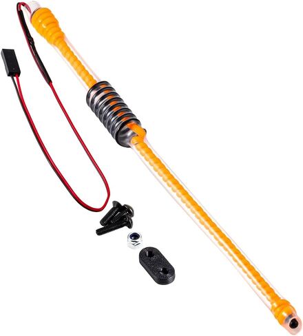 مصابيح سوط LED MOHERO RC لجميع شاحنات الطرق الوعرة RC من Axial Traxxas Arrma WL HBX Tamiya Losi HPI، إلخ (برتقالي، 20 سم/ 7.8 بوصات) in Kuwait
