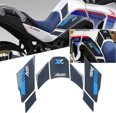 For Transalp XL 750 2025 Side Fuel Tank Pads Protector Sticker Decal Fuel Tank Pads Knee Grip Pads Anti-Slip Fuel Tank Pads XL750 Transalp 2023-2025 Motorcycle Parts (red) in Kuwait