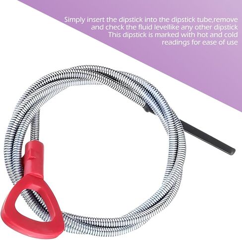 Transmission Oil Dipstick, Automatic Transmission Oil Level Check Tool for 722.6 722.7 722.8, 140589152100 Portable Accessories, Compatible with Mercedes Benz (Red & Silver) in Kuwait
