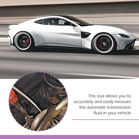 Transmission Oil Dipstick, Automatic Transmission Oil Level Check Tool for 722.6 722.7 722.8, 140589152100 Portable Accessories, Compatible with Mercedes Benz (Red & Silver) in Kuwait