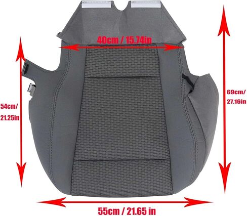 FZJDSD غطاء مقعد بديل من القماش الرمادي الداكن للسائق ووسادة إسفنجية للمقعد متوافقة مع Ford F150 XLT 2015 2016 2017 2018 2019 2020 in Kuwait