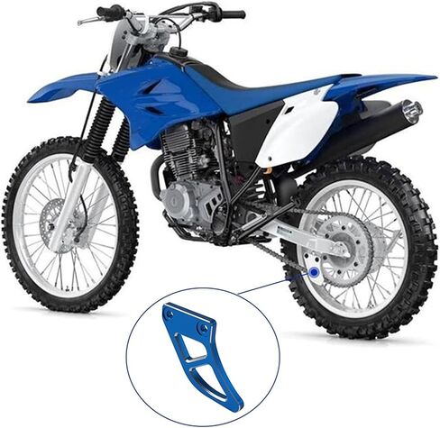واقي حماية للسلسلة السفلية للدراجة النارية من ياماها TTR125 TTR230 TTR 230 125 2005-2021 2020 2019 2018 2017 2016 ألومنيوم أزرق CeXaoYg in Kuwait