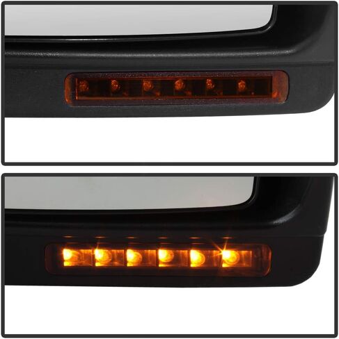 ACANII - قوة تصغير + حرارة + إشارة LED + مرآة جانبية لقطر البركة للسائق + الركاب 2004-2014 Ford F150 04-14 in Kuwait
